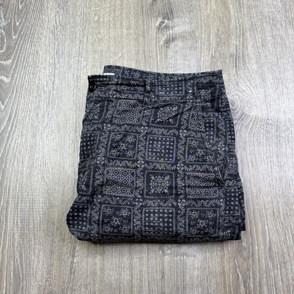 reyn spooner Other - Reyn Spooner Shorts Black Gray Geometric Print Casual Uniqlo Mens Size M Medium
